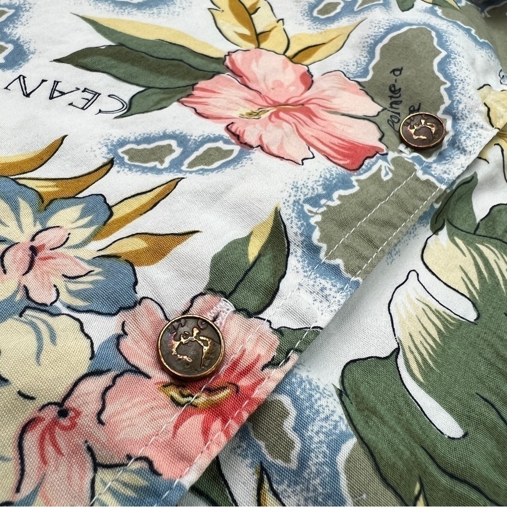Rare Vintage Floral Button Up Shirt - Picture 9 of 11